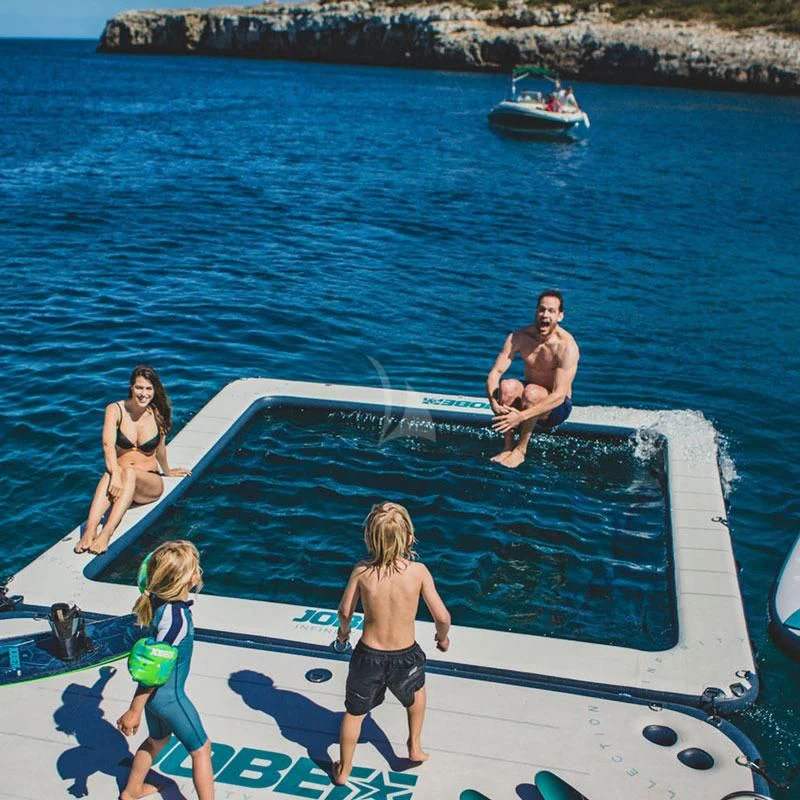 a group of people on a boat aboard GRANDE AMORE Yacht for Charter