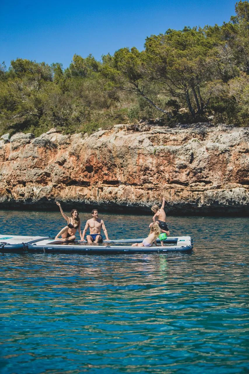 a group of people on a boat aboard GRANDE AMORE Yacht for Charter