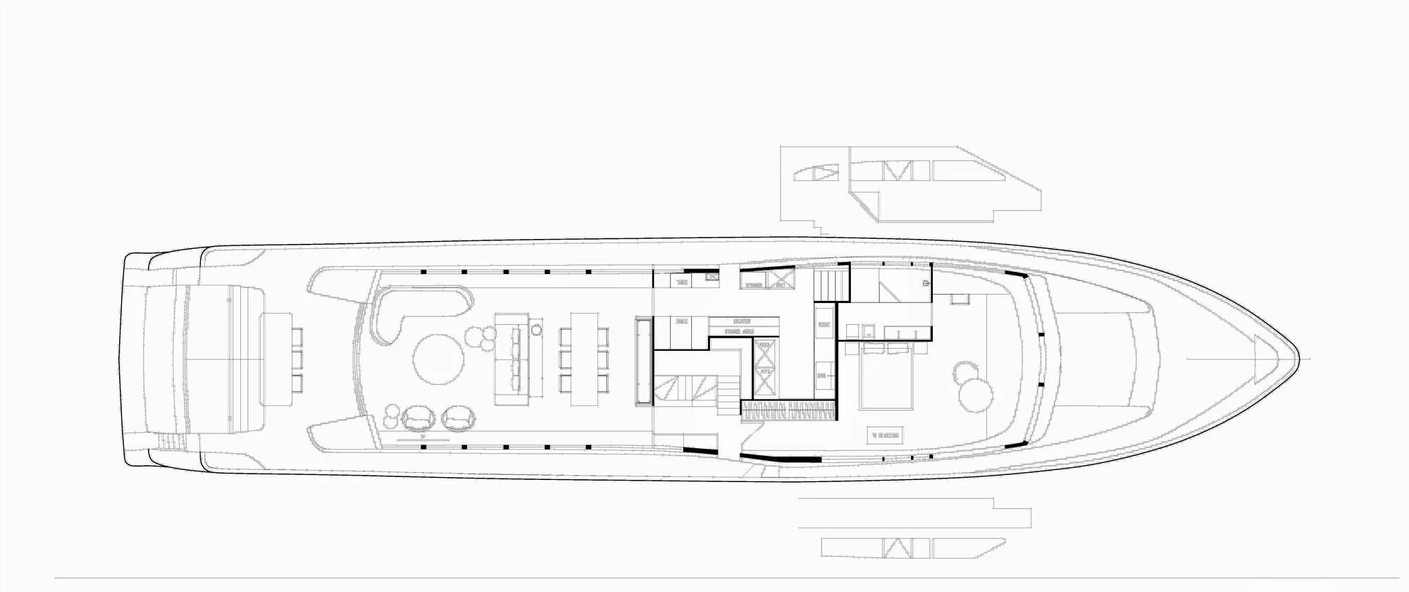diagram, engineering drawing aboard WHISPER V Yacht for Sale