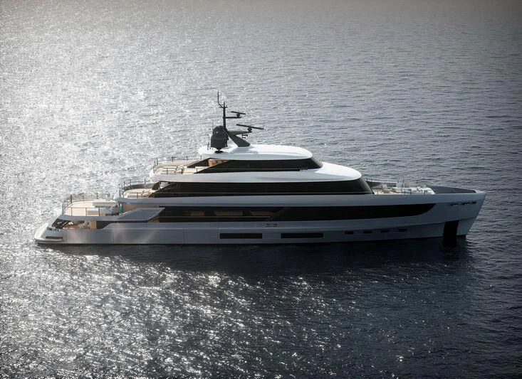 a boat on the water aboard AZIMUT GRANDE 44M/03 Yacht for Sale