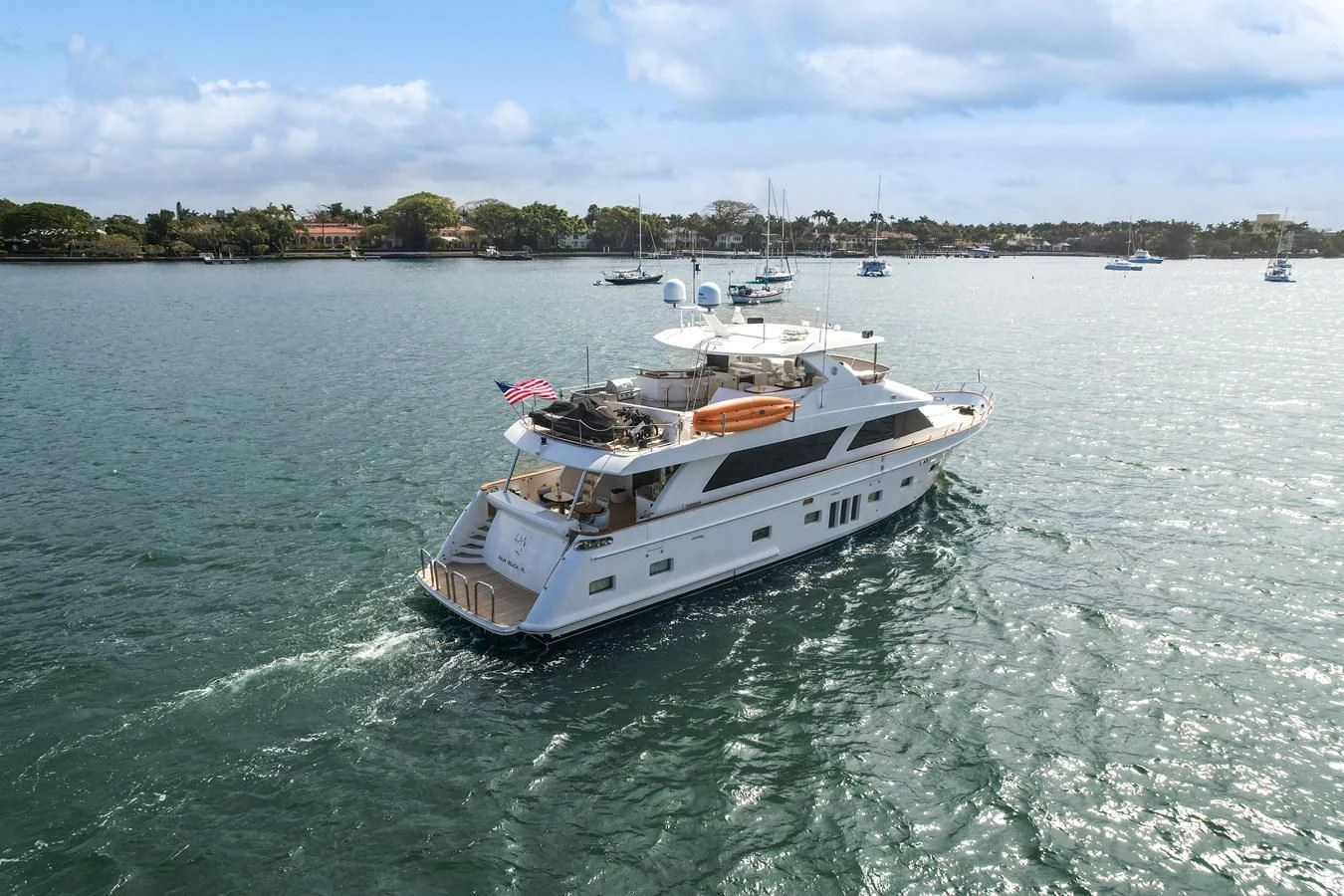 a boat on the water aboard RELENTLESS Yacht for Sale