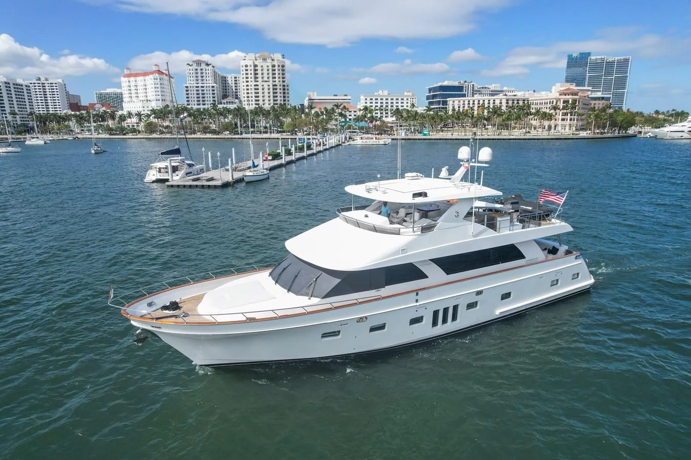a boat in the water aboard RELENTLESS Yacht for Sale