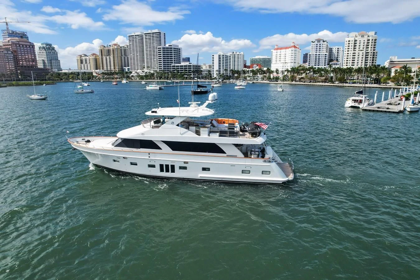 a boat in the water aboard RELENTLESS Yacht for Sale