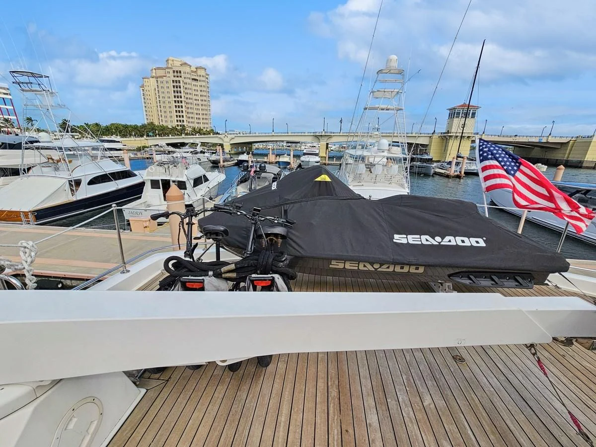 a boat on the water aboard RELENTLESS Yacht for Sale