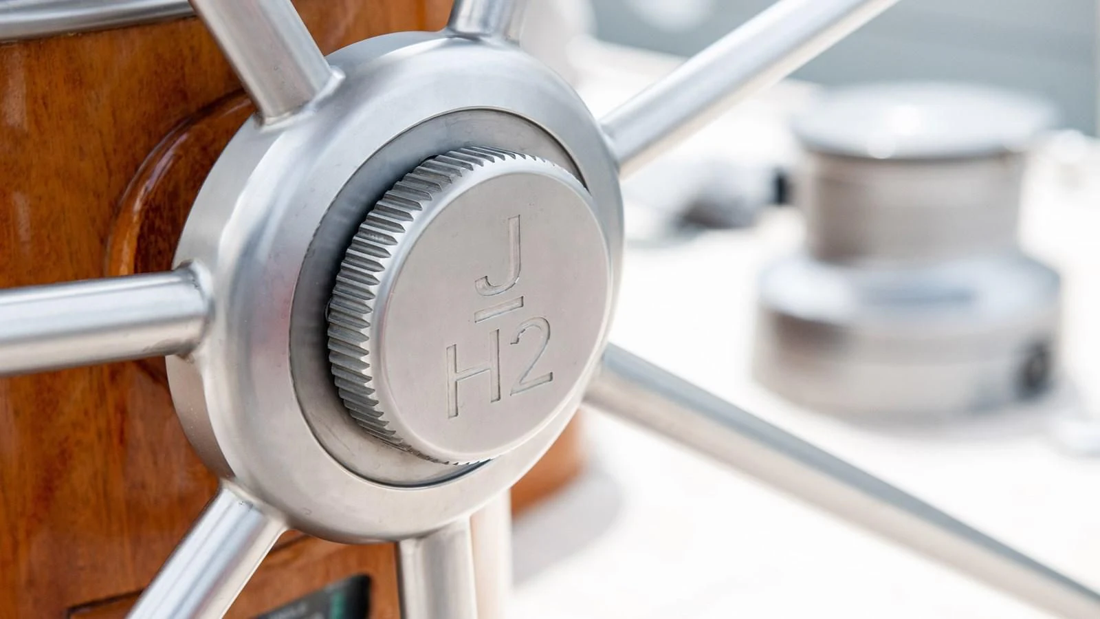 a close-up of a pressure gauge aboard RAINBOW Yacht for Sale
