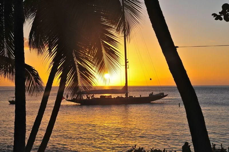 a boat on the water aboard RAINBOW Yacht for Sale
