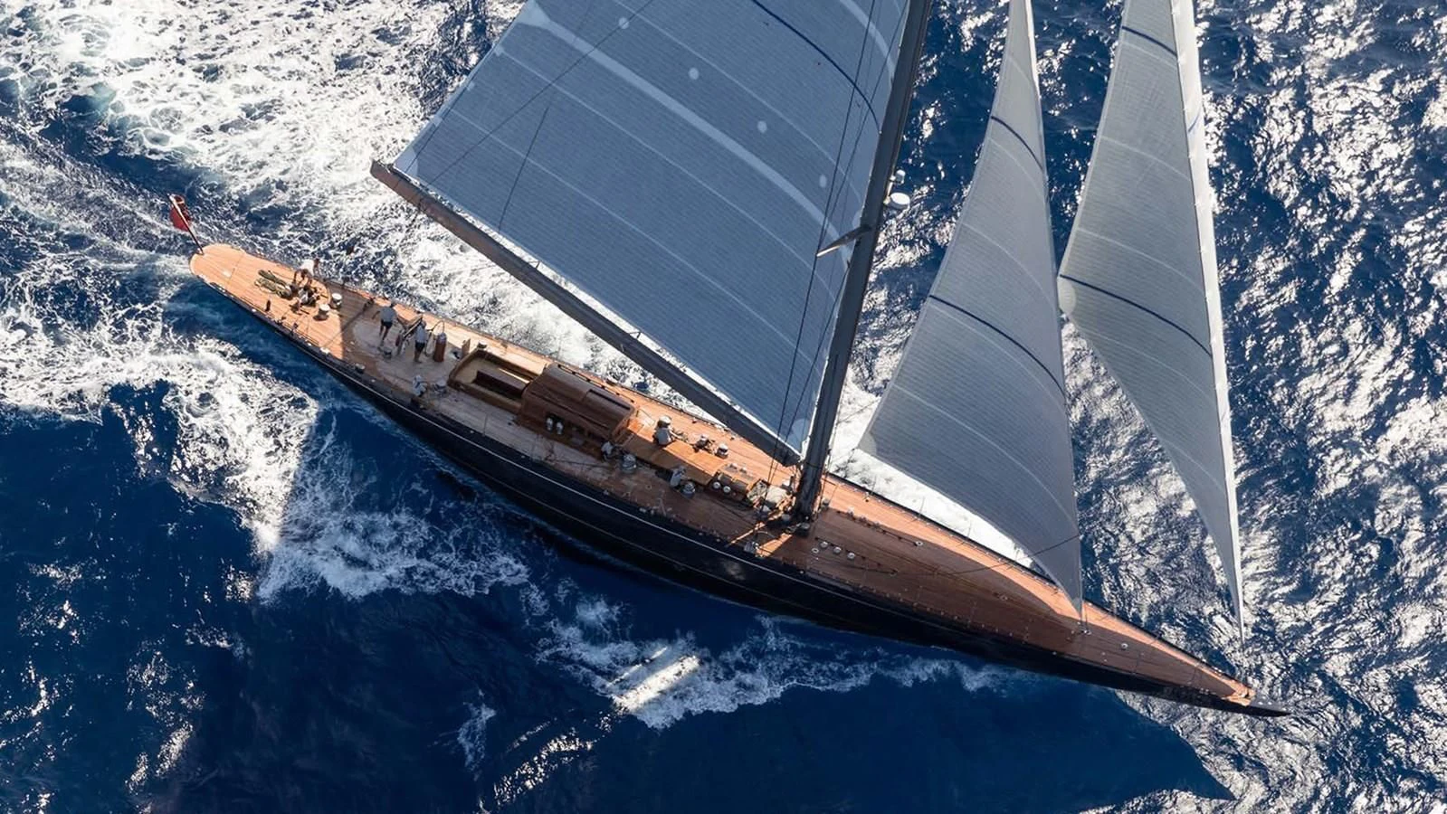 a satellite in space aboard RAINBOW Yacht for Sale