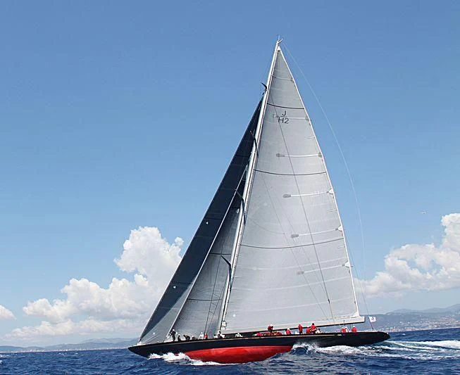 a sailboat on the water aboard RAINBOW Yacht for Sale