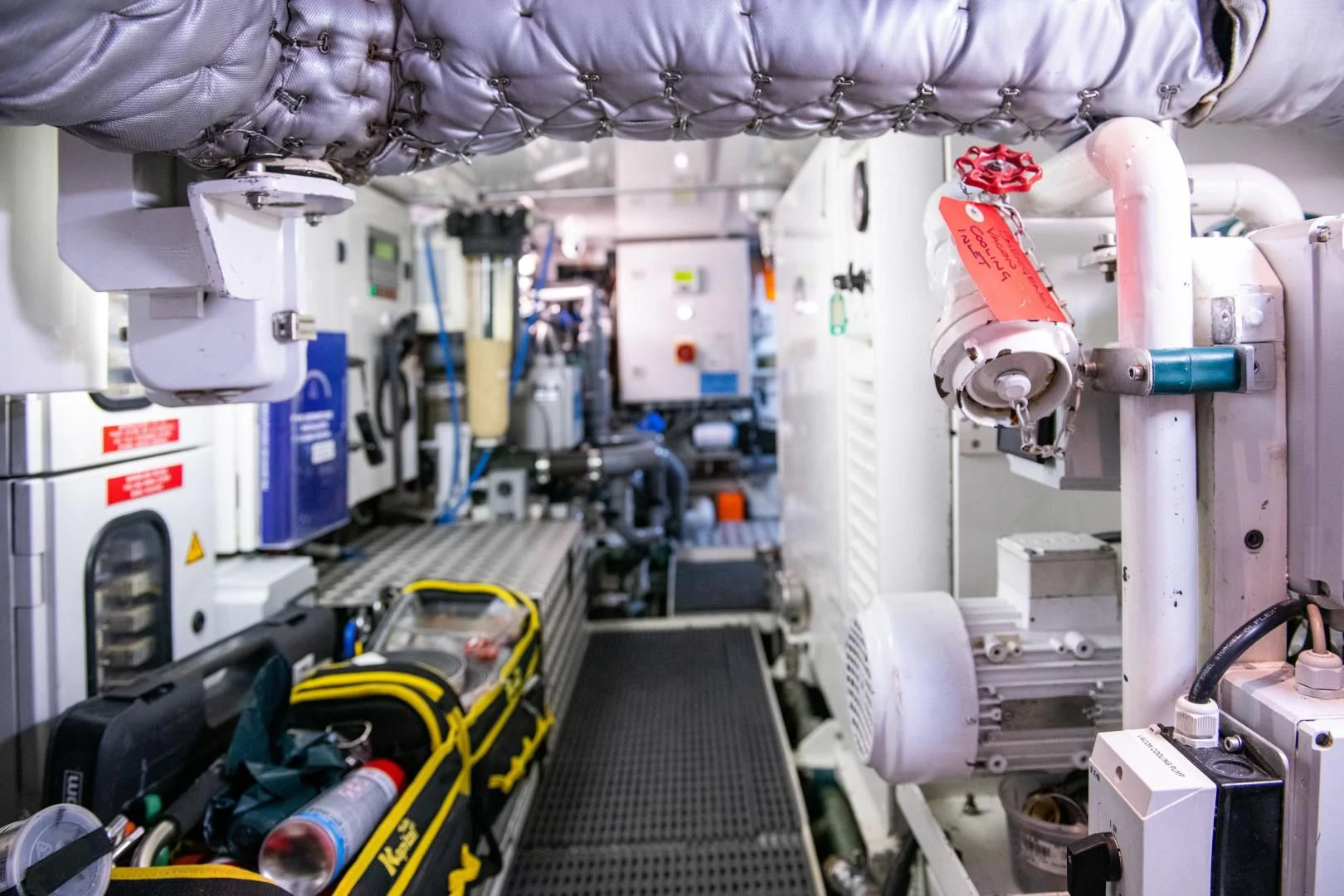 a room with machinery and equipment aboard RAINBOW Yacht for Sale