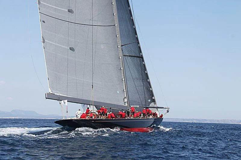 a boat sailing on the sea aboard RAINBOW Yacht for Sale