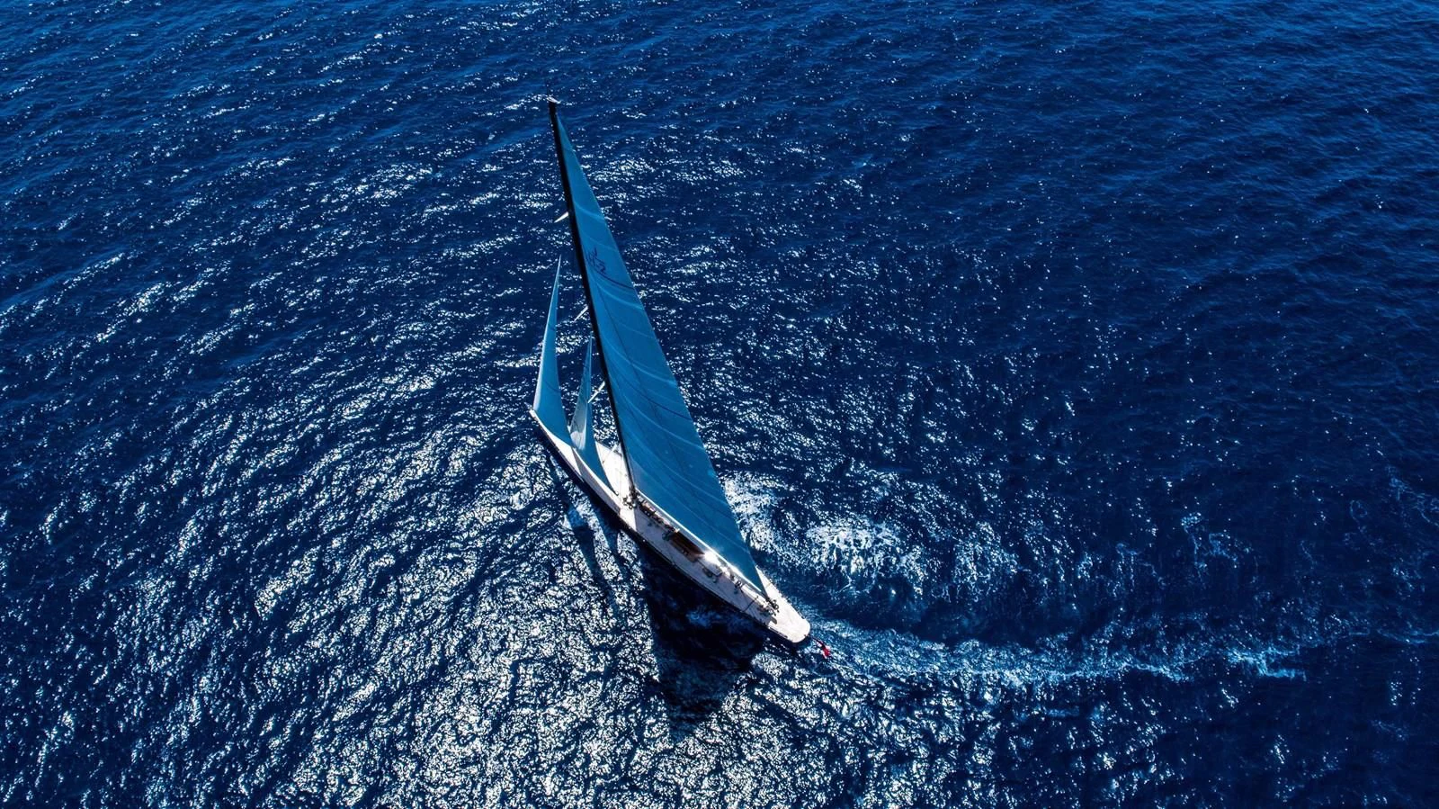 a boat in the water aboard RAINBOW Yacht for Sale