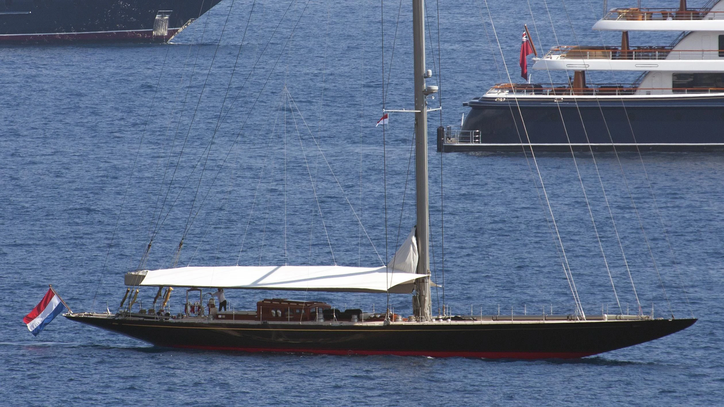 a boat on the water aboard RAINBOW Yacht for Sale