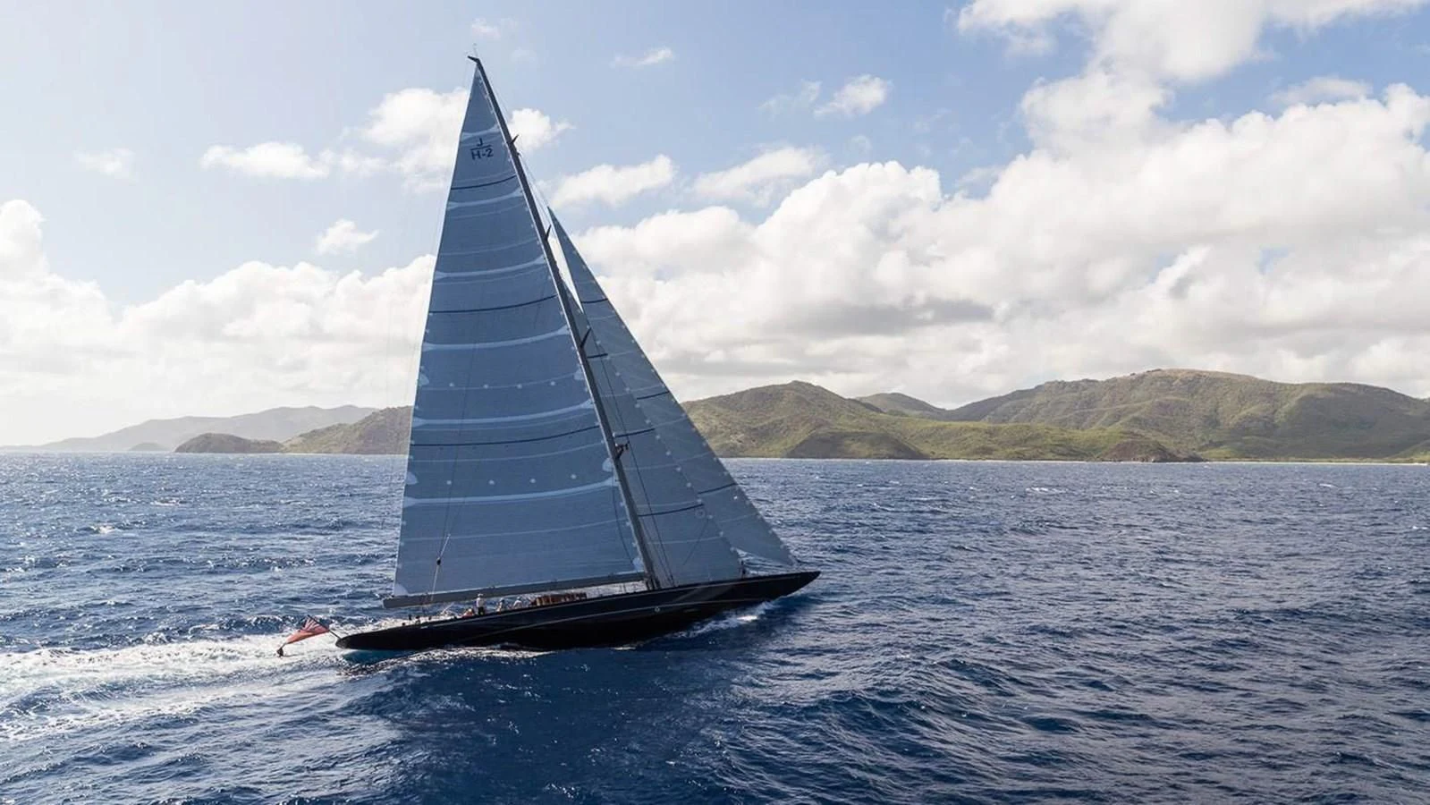 a boat in the water aboard RAINBOW Yacht for Sale