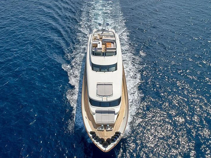 a ship in the water aboard MAMMA MIA Yacht for Sale