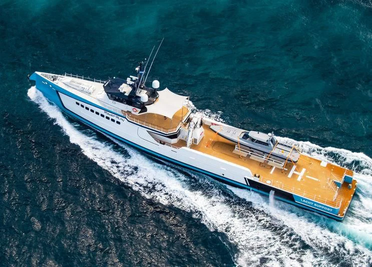 a ship on the sea aboard POWER PLAY Yacht for Sale