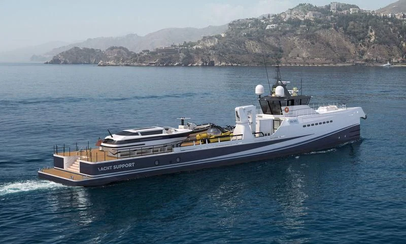 a boat on the water aboard POWER PLAY Yacht for Sale