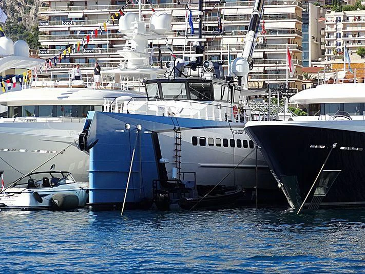boats in the water aboard POWER PLAY Yacht for Sale