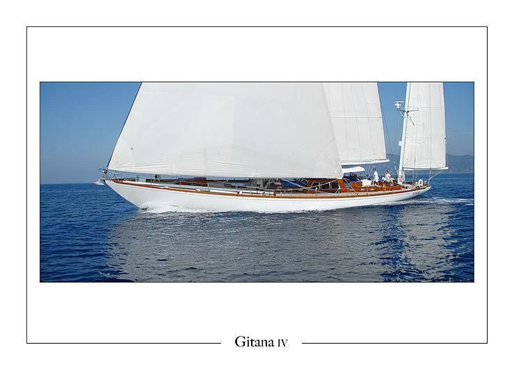 graphical user interface, website aboard GITANA IV Yacht for Sale
