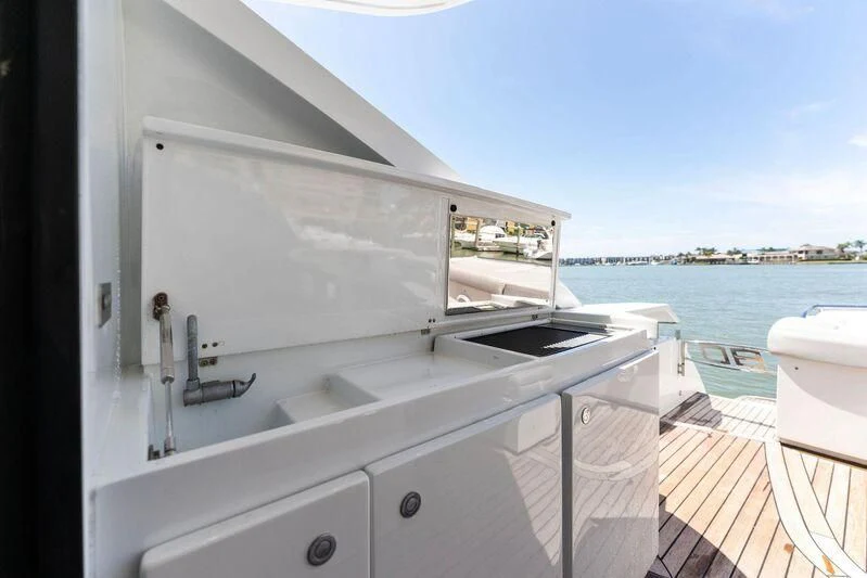 a boat on the water aboard HAWK Yacht for Charter