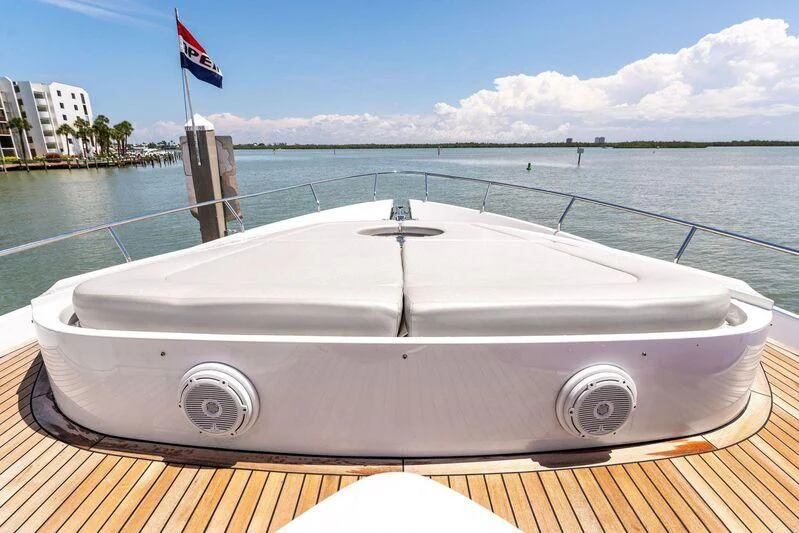 a boat on a body of water aboard HAWK Yacht for Charter