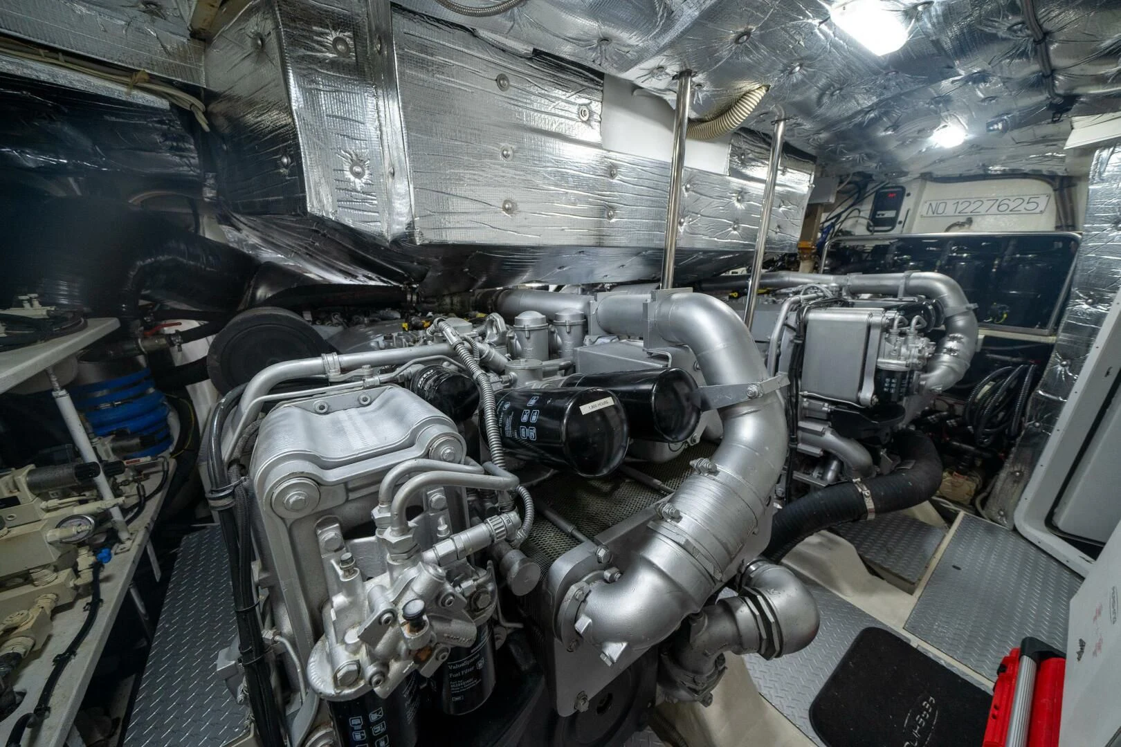 a machine inside a room aboard HAWK Yacht for Charter