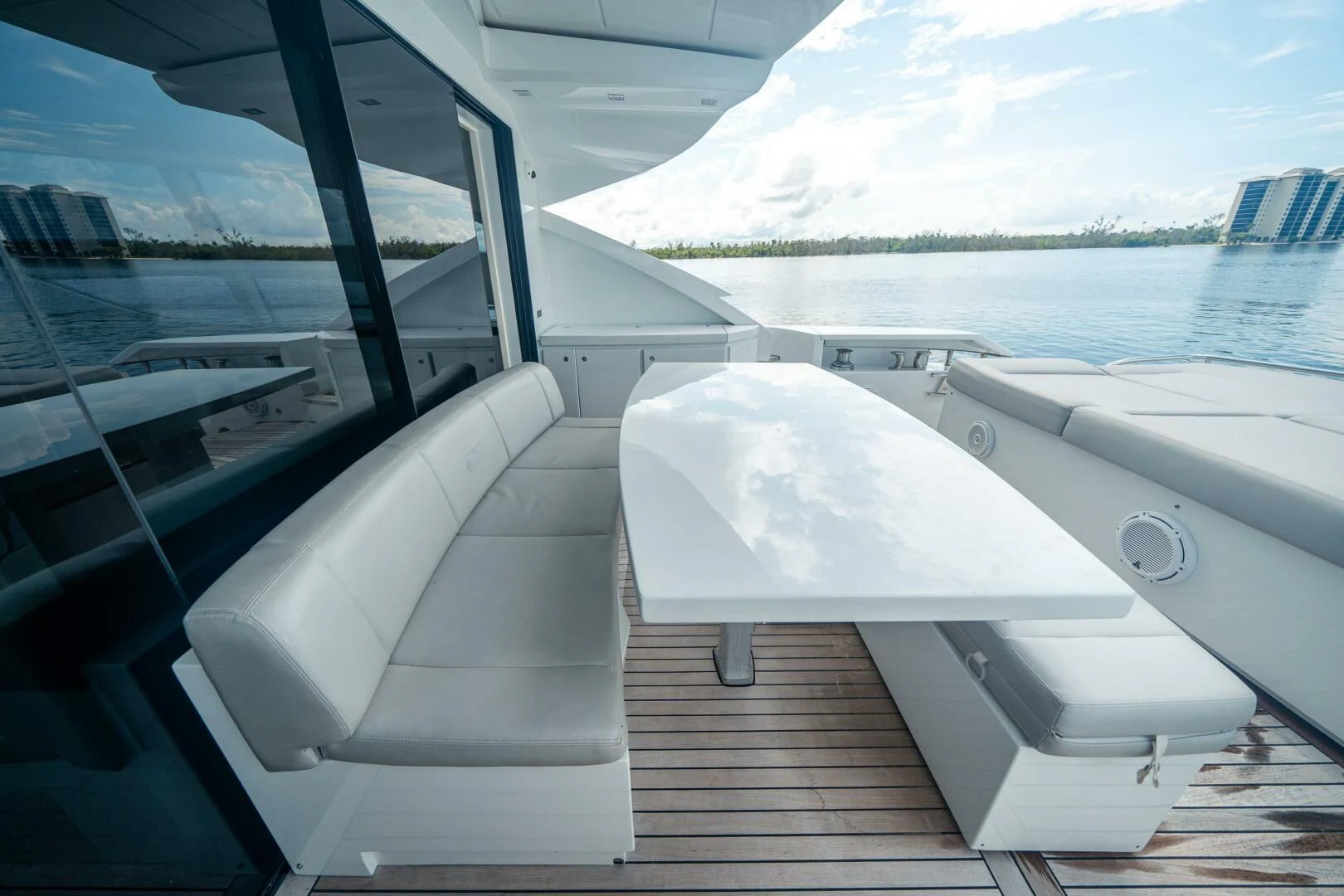 a boat on the water aboard HAWK Yacht for Charter