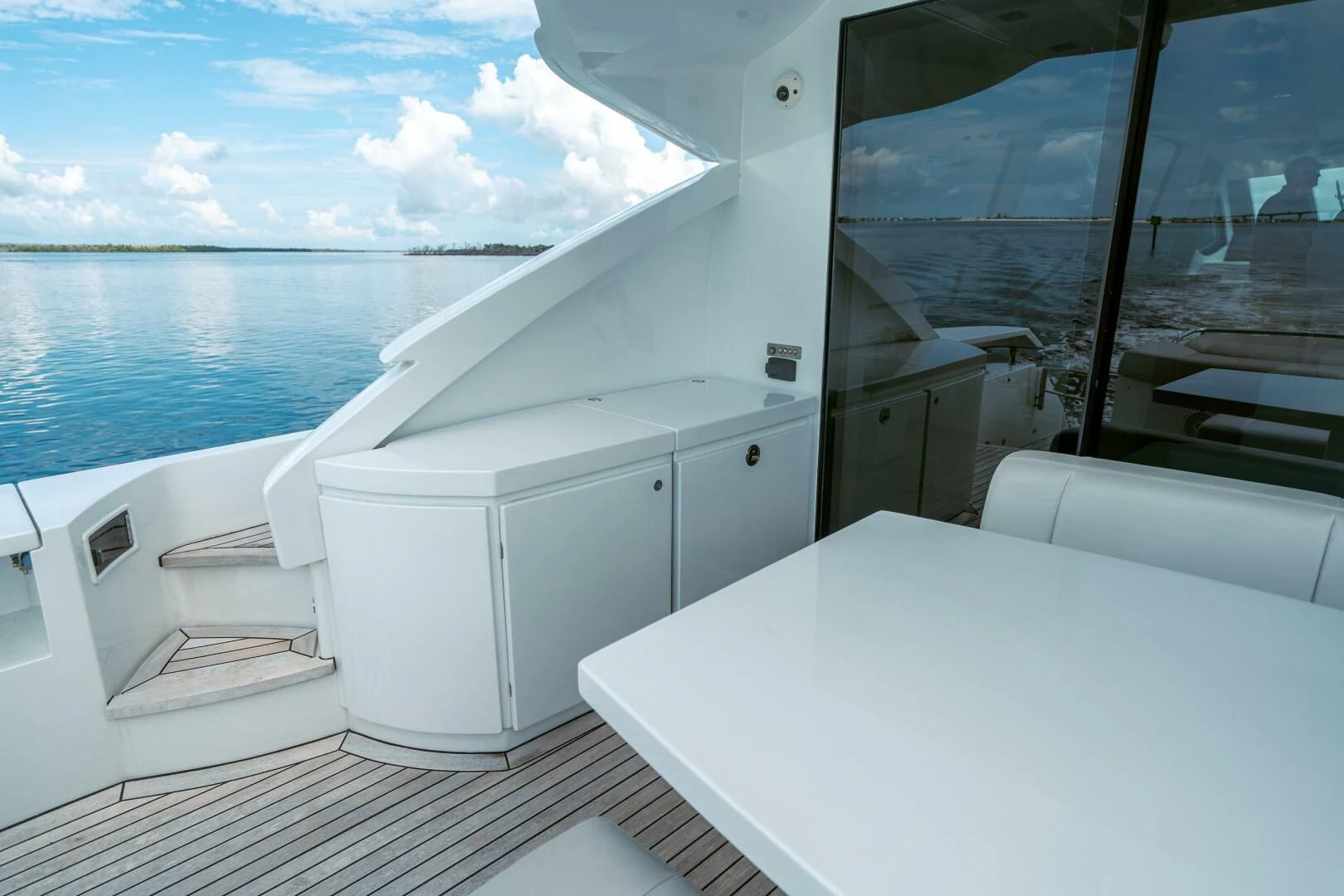 a boat on the water aboard HAWK Yacht for Charter