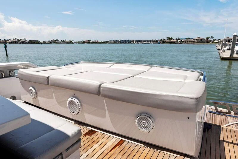 a boat on the water aboard HAWK Yacht for Charter