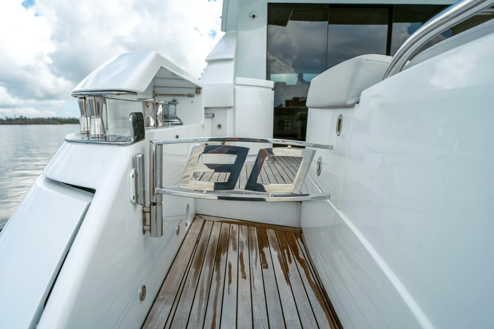 a boat on the water aboard HAWK Yacht for Charter