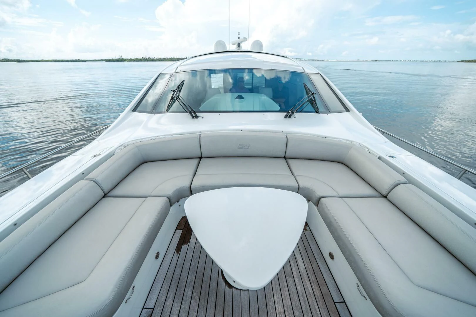 a boat on the water aboard HAWK Yacht for Charter