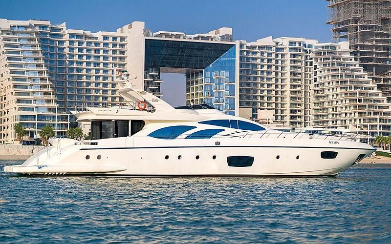 a white yacht in the water aboard SHELLS Yacht for Sale