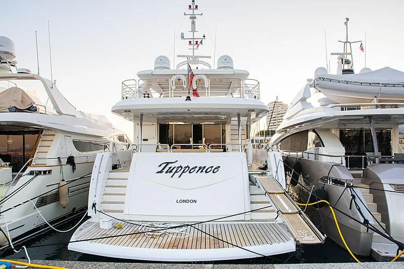 a group of boats docked aboard SEA LA VIE Yacht for Sale