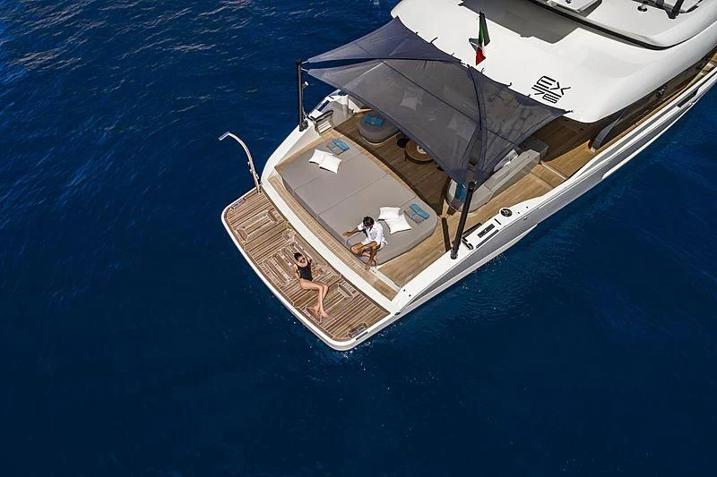 a boat with people on it aboard D&B Yacht for Sale