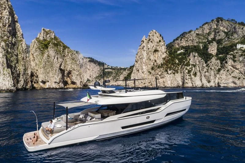 a boat on the water aboard D&B Yacht for Sale