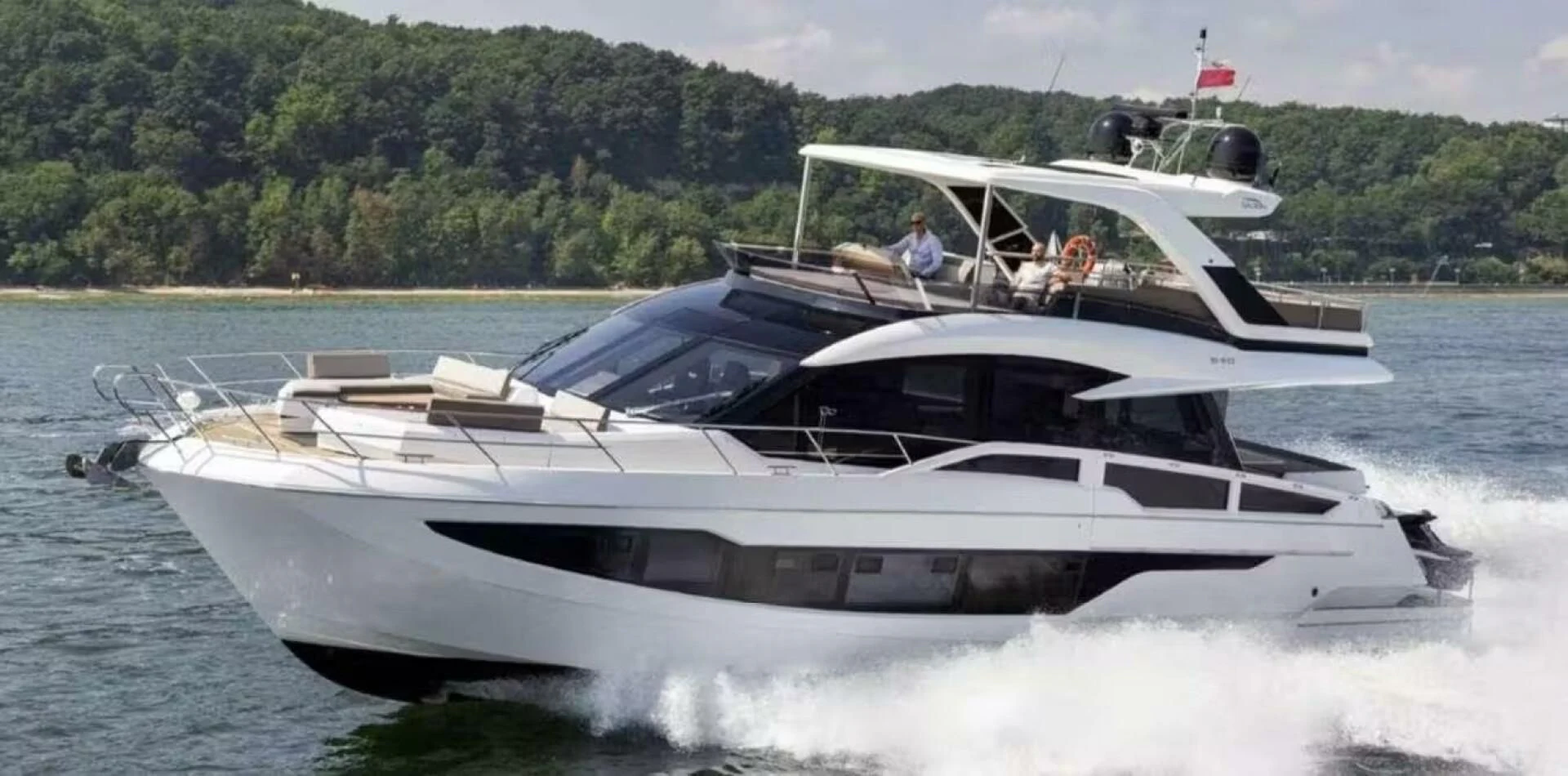 a boat on the water aboard TRIPLE T Yacht for Sale