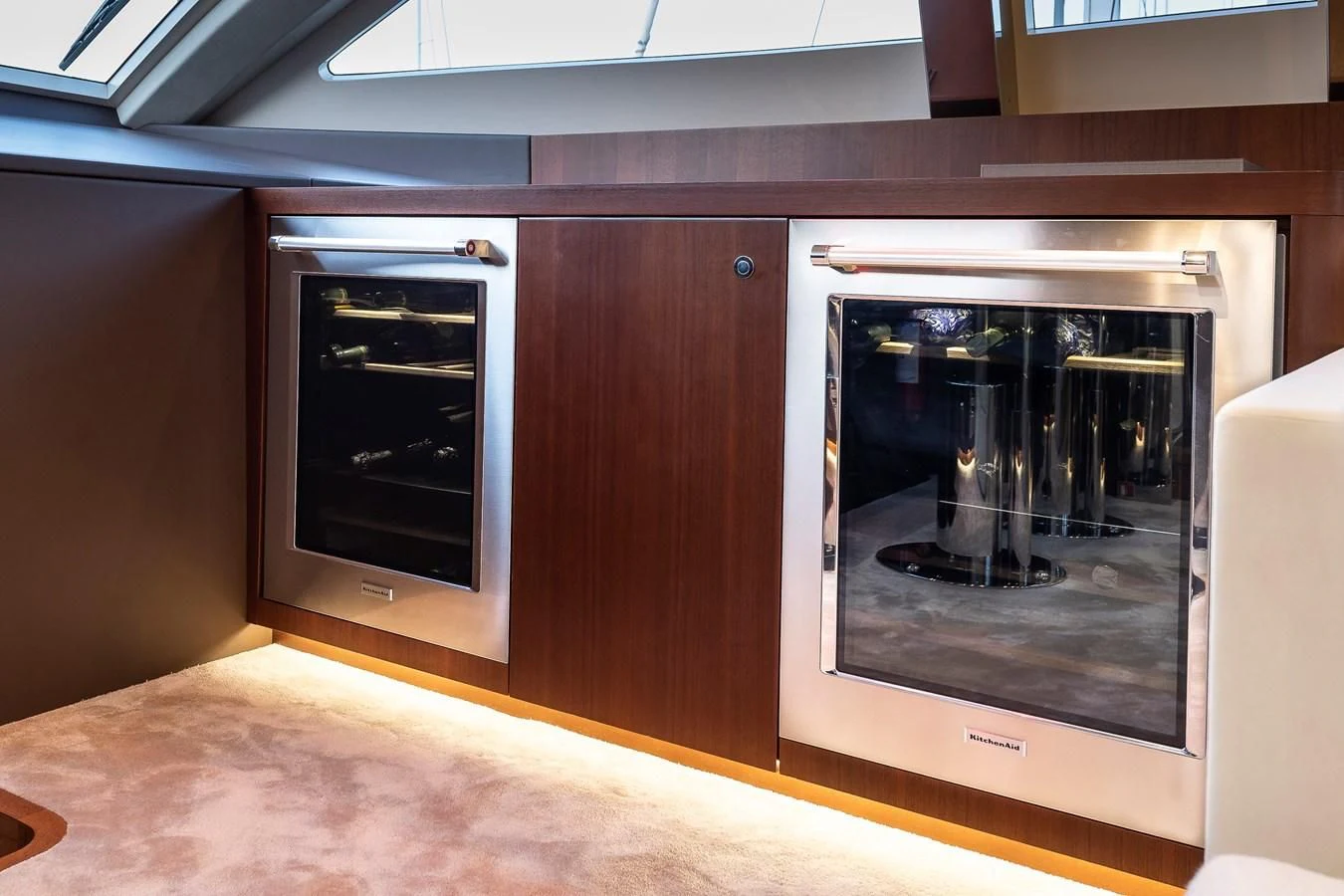 a large glass door aboard ONE DAY Yacht for Sale
