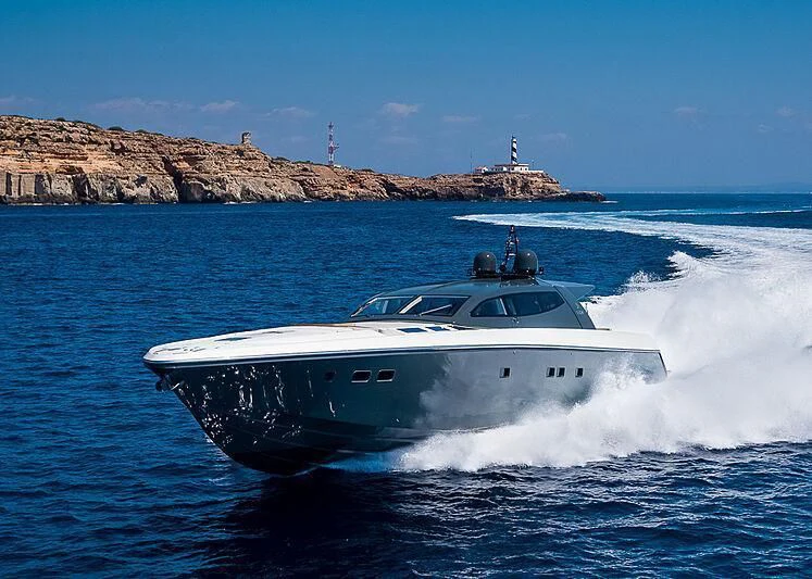 a boat splashing in the water aboard ONE DAY Yacht for Sale