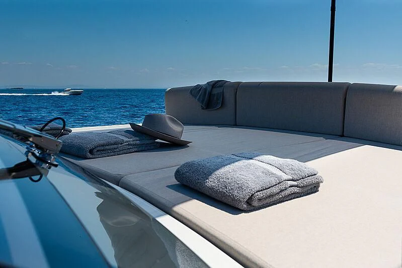 a towel on a boat aboard ONE DAY Yacht for Sale