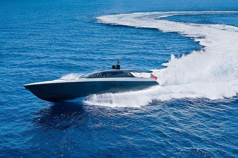 a boat in the water aboard ONE DAY Yacht for Sale