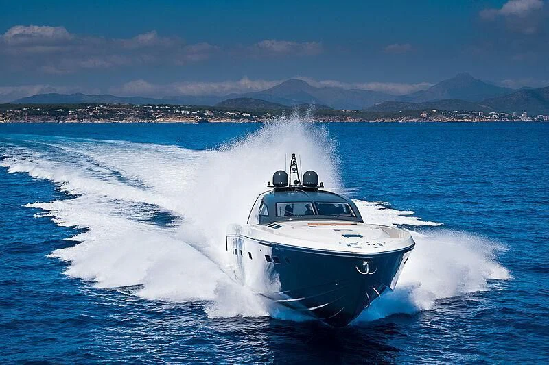a white boat on water aboard ONE DAY Yacht for Sale