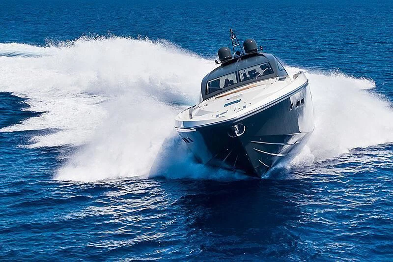 a boat on the water aboard ONE DAY Yacht for Sale