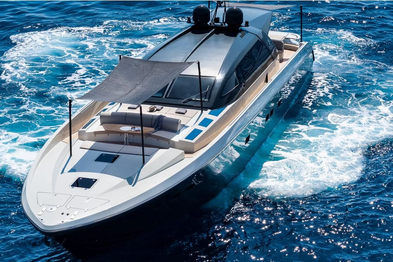 a boat on the water aboard ONE DAY Yacht for Sale