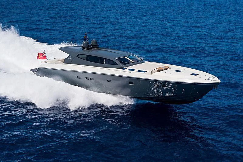 a white yacht in the water aboard ONE DAY Yacht for Sale