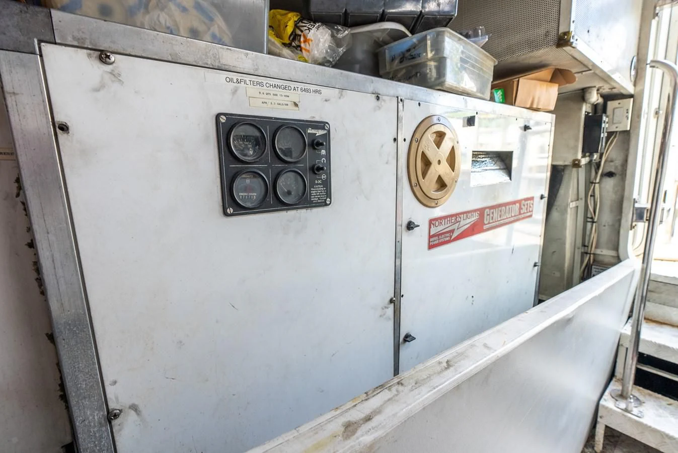 a machine with a piece of paper aboard SELF MADE Yacht for Sale