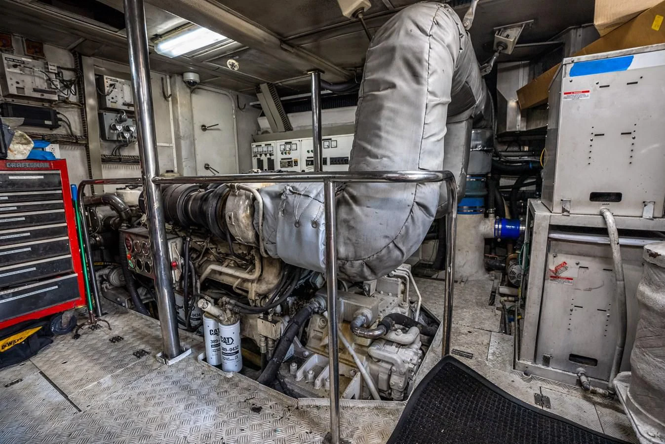 a person working in a factory aboard SELF MADE Yacht for Sale