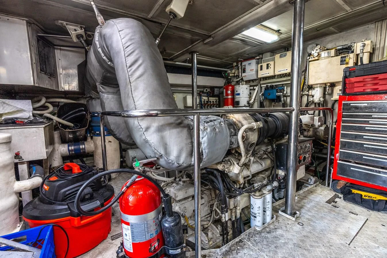 a factory with machinery aboard SELF MADE Yacht for Sale