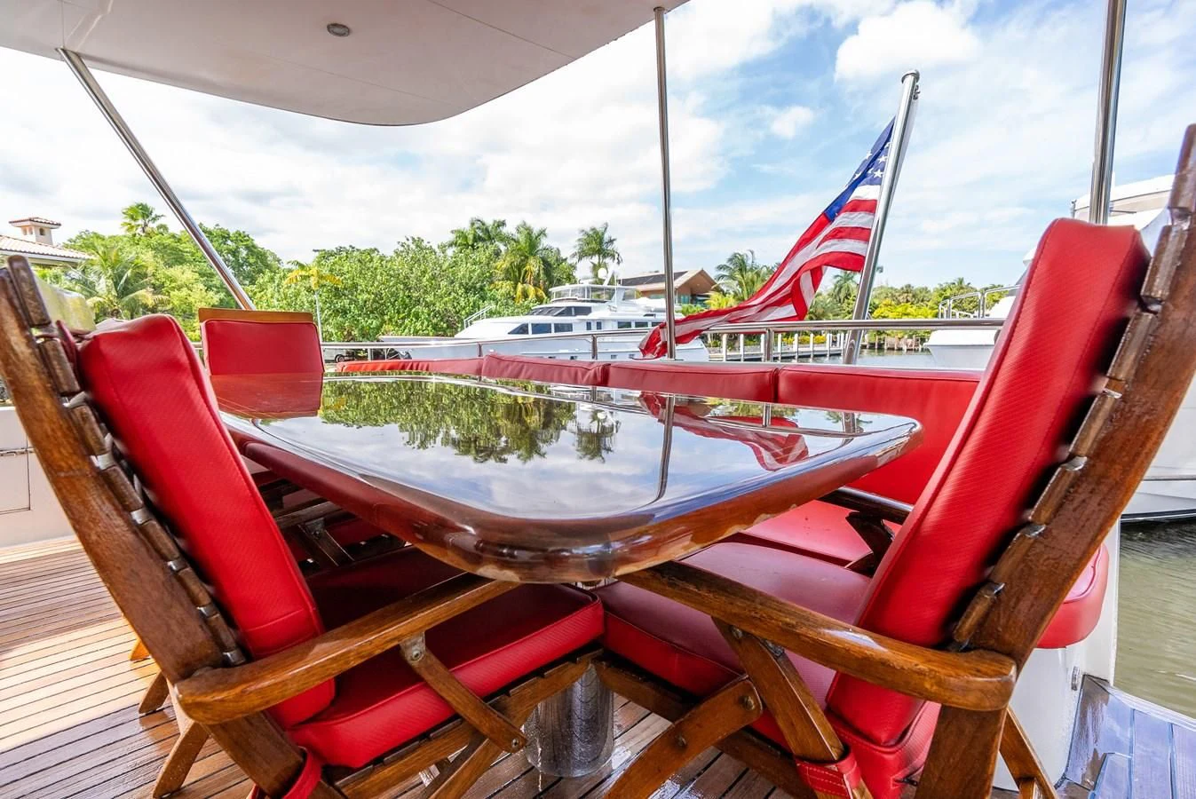 a boat on the water aboard SELF MADE Yacht for Sale