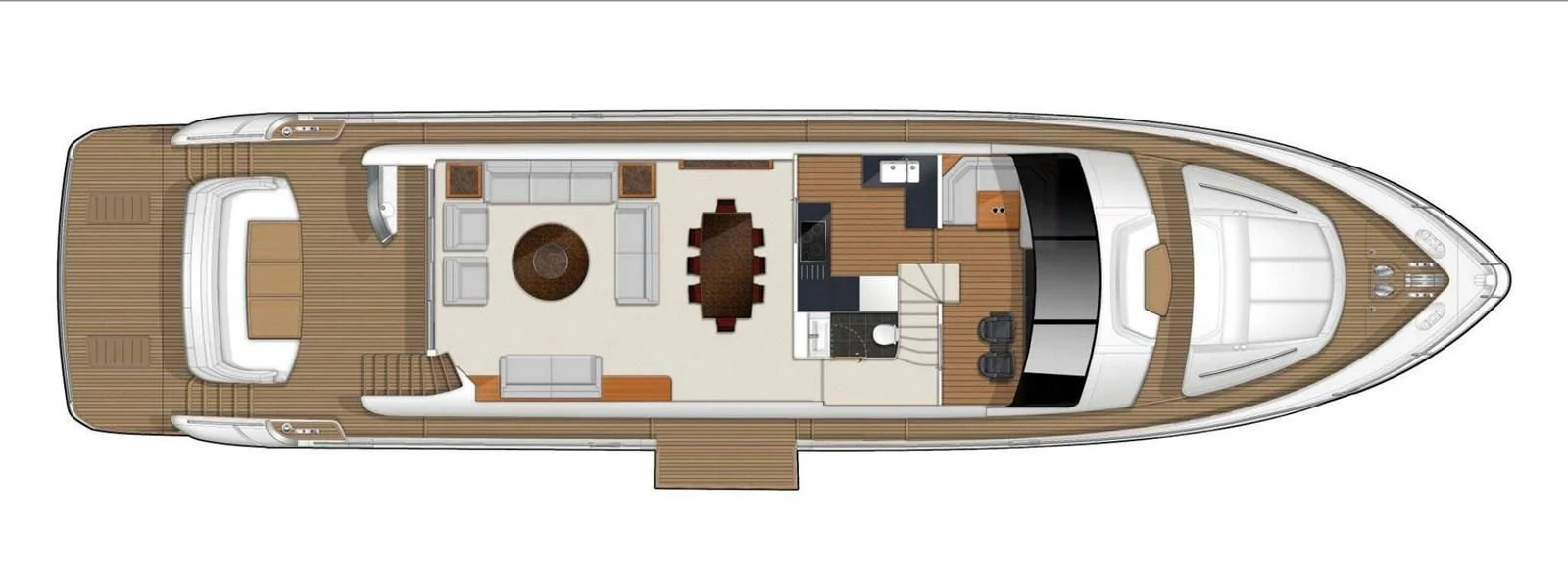 a model of a building aboard M Yacht for Sale