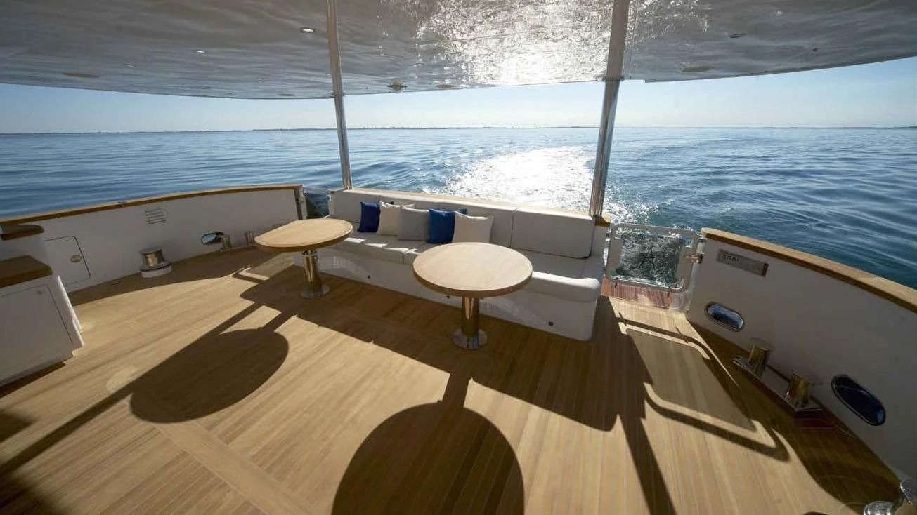 a boat on the water aboard OCEAN KING 88 Yacht for Sale