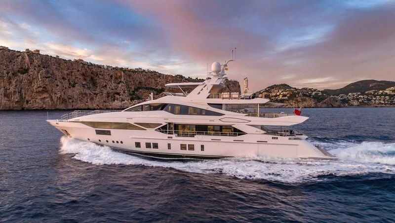 a boat on the water aboard NEW WAVES Yacht for Sale